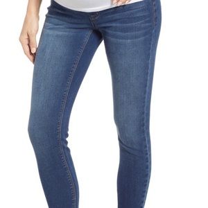 1822 maternity denim ankle skinny jeans